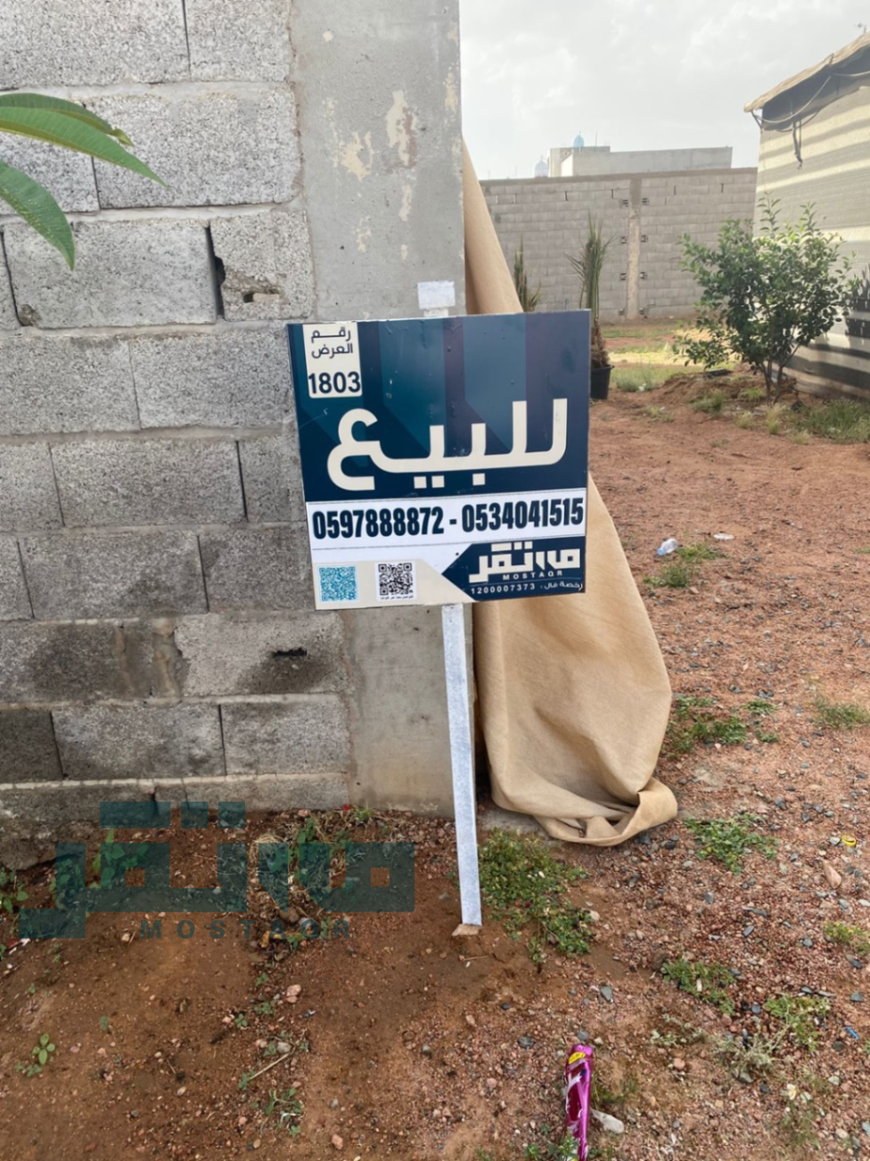 للبيع ارض مخطط الجربوع في الودي  — 185,000 ريال — 353 م²